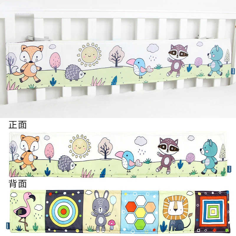 

Тканевая книга-бампер для детской кроватки