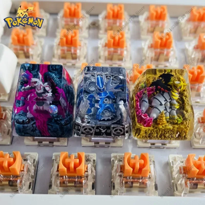 Колпачок для клавиатуры Pokemon Lugia Dialga Palkia Arceus Trio master прозрачный стереоскопический