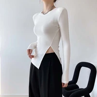 women clothing long sleeve t shirt for woman solid color o neck women blause spring autumn women tops