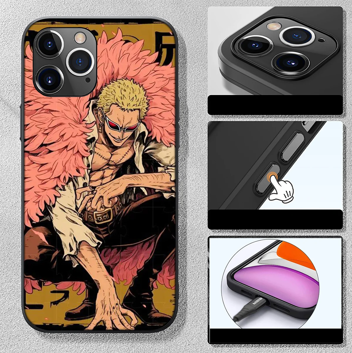 Мягкий чехол HA60 Donquixote Doflamingo для Xiaomi Redmi Note 11 11s 10 10s 9 9s 10t 8T 8 7 6 Pro Max