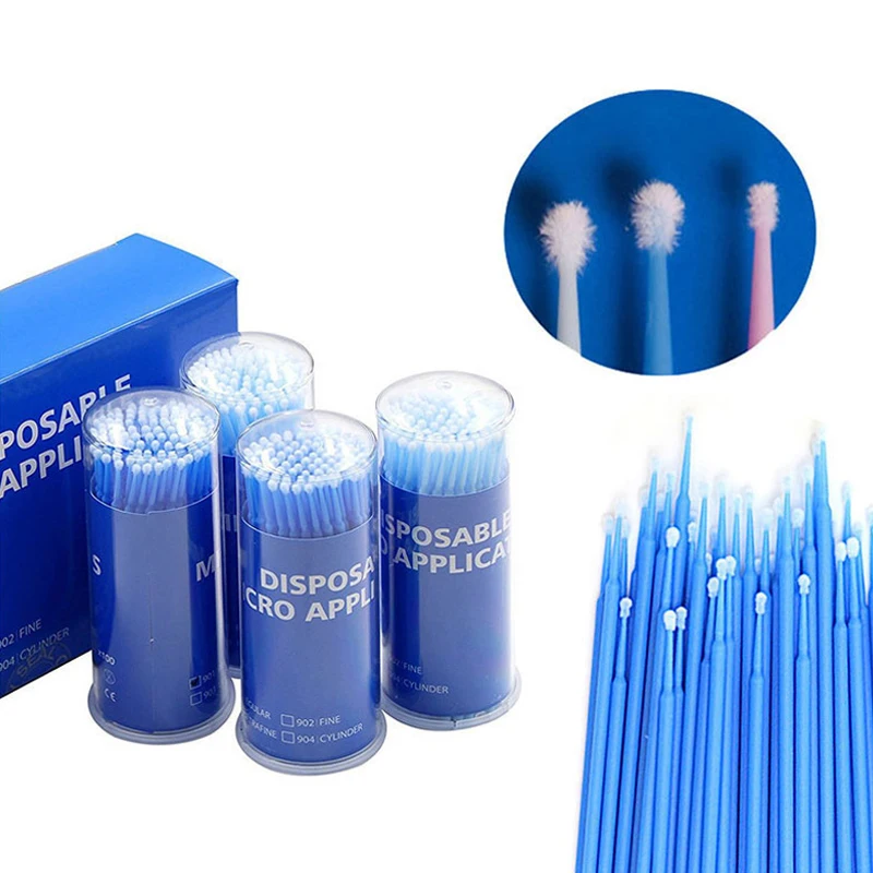 Denspay 100PCS/Bottle Dental Disposable Micro Brushes Applicators Brush Teeth Oral Dentist Materials Dental Micro Brush Tools