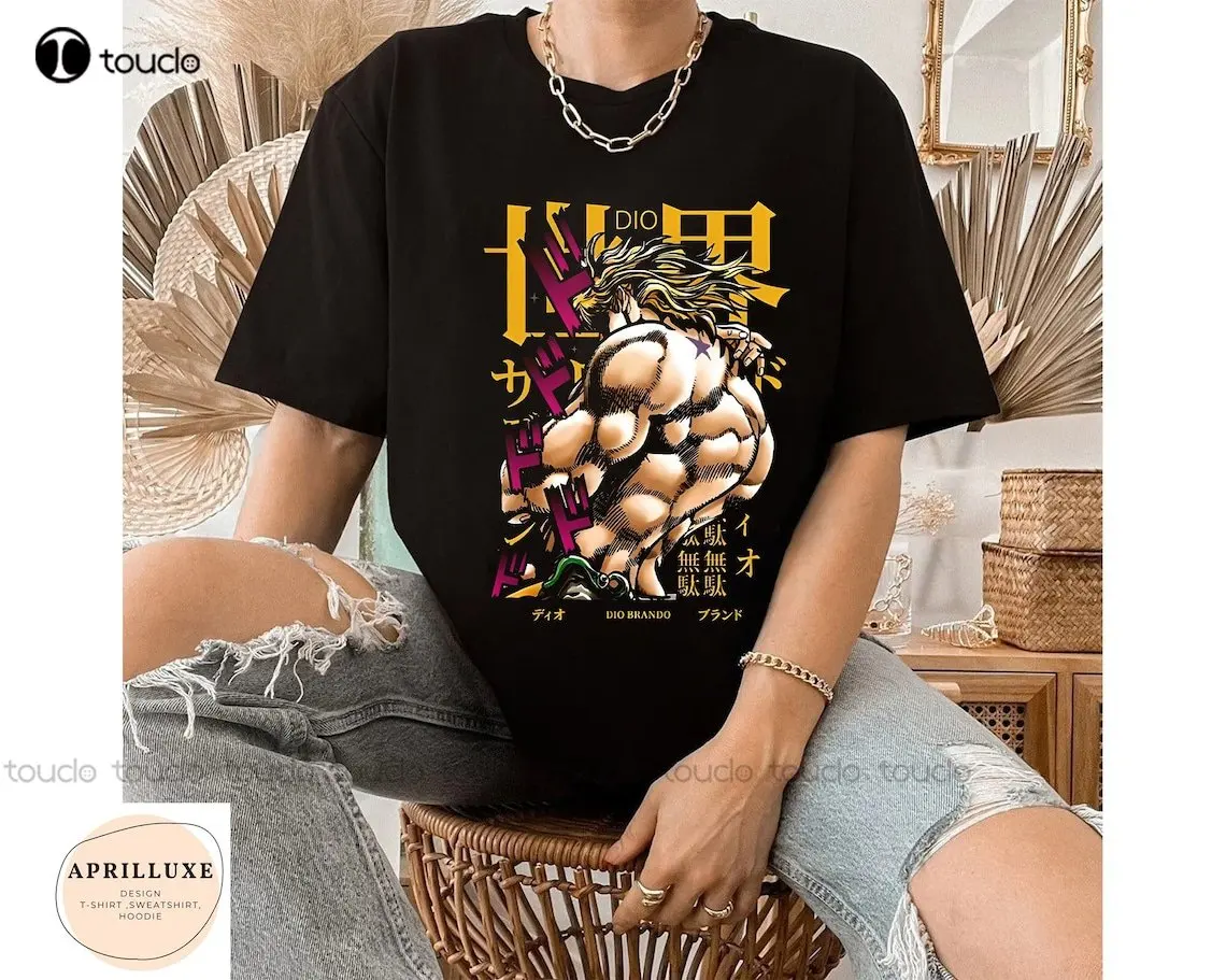 

Dio Brando Art Anime Jojo Bizarre Adventure T Shirt Manga Graphic T-Shirts Men Women Fashion Tee Shirt Xs-5Xl Custom Gift Unisex