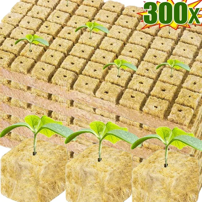 Фото Гидропонные кубики для выращивания растений Stonewool, кубик для выращивания растений, бесмасляная подложка, семенная посадка, штепсельная пробка, блок для рассады, садовые инструменты №1