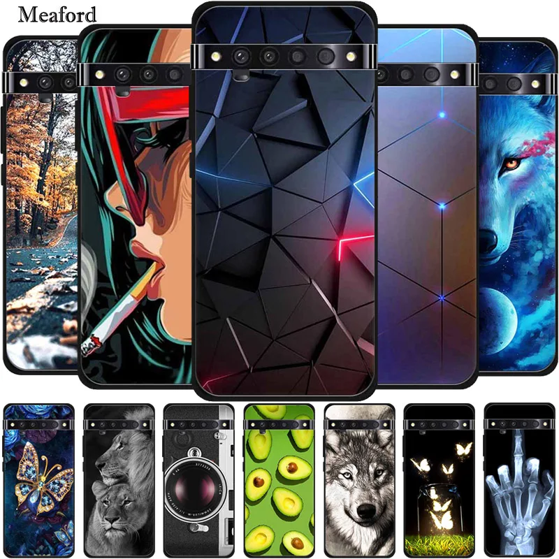 

For TCL 10 Pro Case T799B Animals Soft Silicone TPU Phone Back Cover For TCL 10 Pro TCL10 Pro Fundas T799H Wolf TCL 10Pro Coque