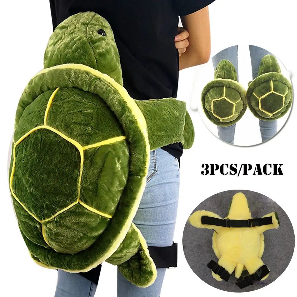 3Pcs/Pack Adult Shockproof Skiing Skateboard Protective Gear Polar Bear Hip Protection Cushion Kit Cute Turtle
