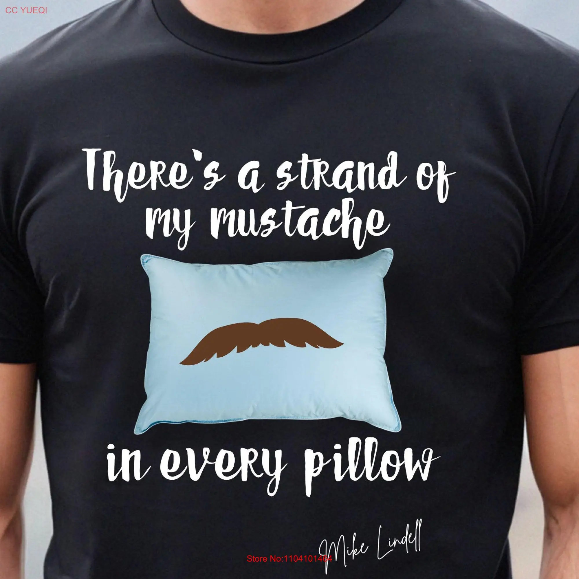 Футболка с длинным или коротким рукавом усами линделсом