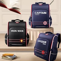 2022 disney new marvel school bags for boys primary student shoulder orthopedic backpack iron spider man captain america mochila