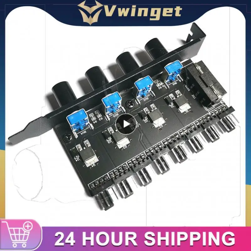 

3pin/4pin Fan Hub Speed Controller High Accuracy And Good Performance 12v 3pin/4pin Multiple Type Knob Adjust