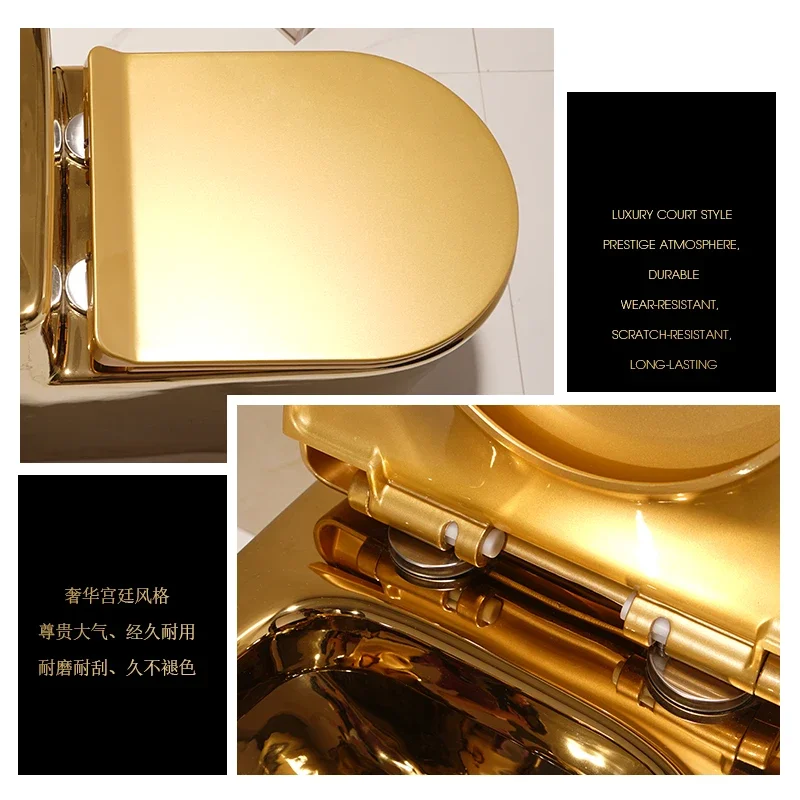 Сплошной Золотой сифон для унитаза экономичный в воде европейский туалет