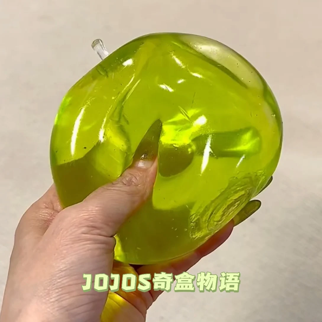 Фото Мягкая игрушка-антистресс Green Apple Blue Maltose: сенсорная игрушка-фиджет, имитирующая прозрачный материал, с медленным восстановлением формы, для снятия стресса №3