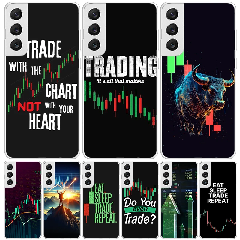 Чехол для телефона Trade Investment Forex Stock Market Samsung Galaxy S24 S23 S22 S21 FE S20 Ultra S10 Plus S10E S9 S8 + Art Customi