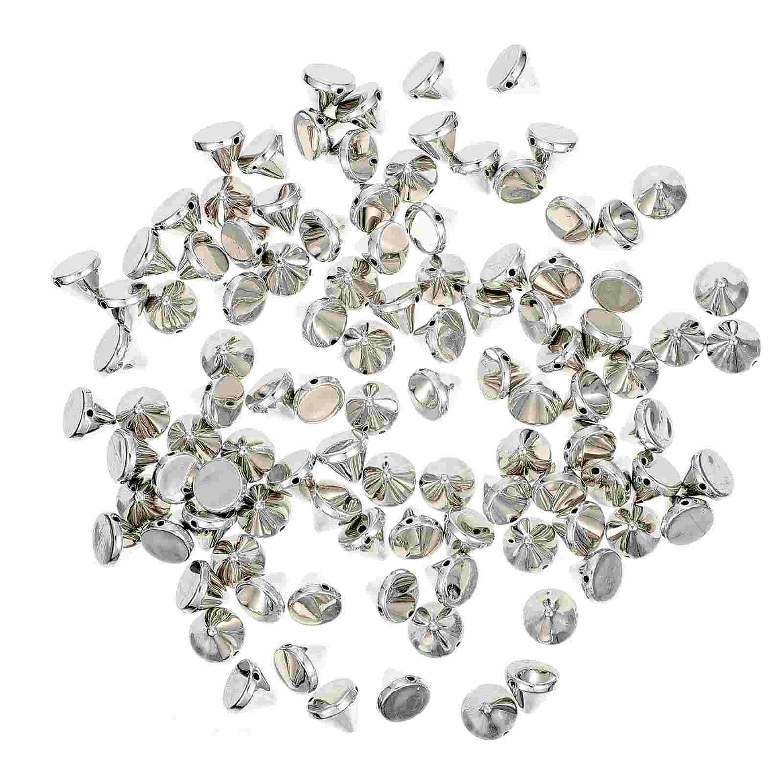 

200Pcs Bullet Cone Spikes Punk Style Bullet Rivets Bullet Spike Beads DIY Spacer Beads