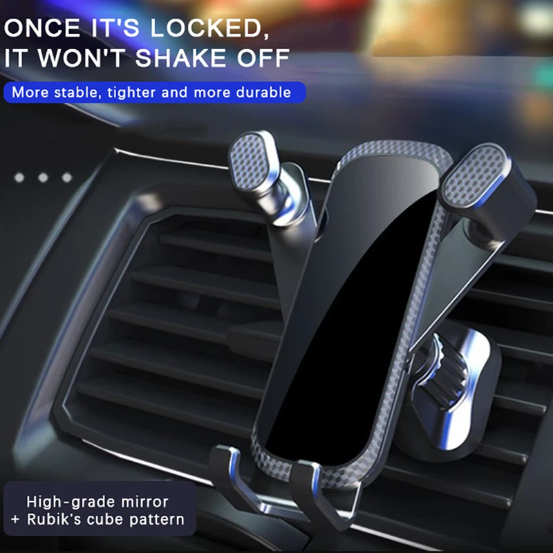 

Держатель для телефона с крючком на вентиляционное отверстие, универсальный гравитационный Автомобильный держатель для телефона, подстав...