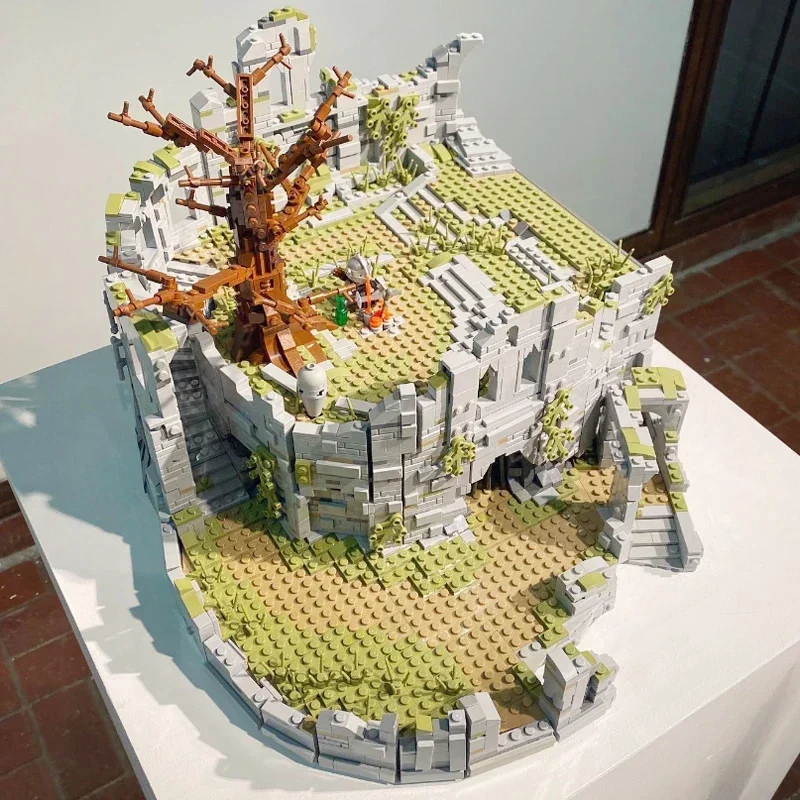Популярная игровая модель Moc строительные кирпичи Firelink храм технология костра