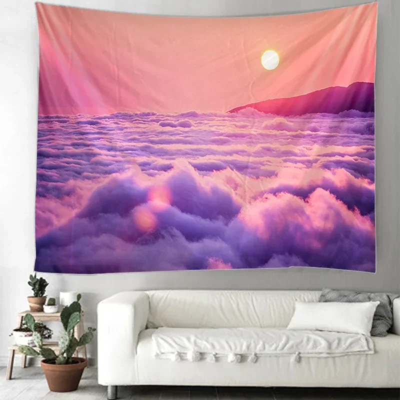 Психоделический пляжный коврик пляжное полотенце гобелен мандала настенный