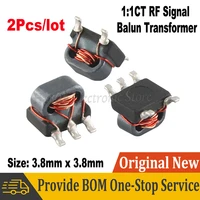 2pcslot tc1 1t balun transformer frequency 0 4 500mhz 11ct signal rf impedance 50 ohm coil balanced to unbalanced flux coupled