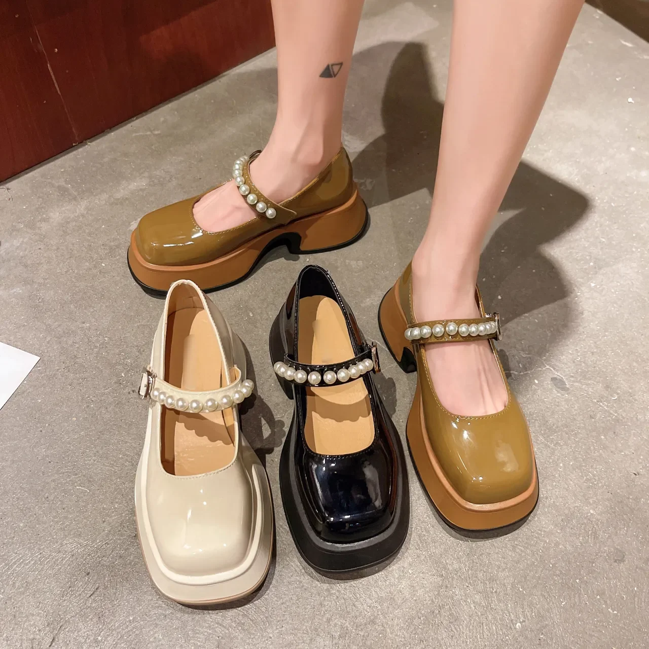 

2022 New Mary Jane Shoes Women Japanese Style Vintage Soft Sister Girls Platform High Heels Women Cosplay Jk Lolita Shoes