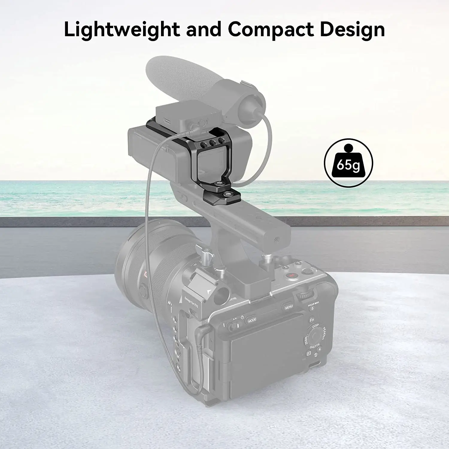 Фото Верхняя пластина SmallRig для Sony FX3 XLR Unit, для FX3 оригинальная ручка с 1/4 ''-20 резьбовыми отверстиями, Холодный башмак, прикрепляющий микрофон MD3990 №2