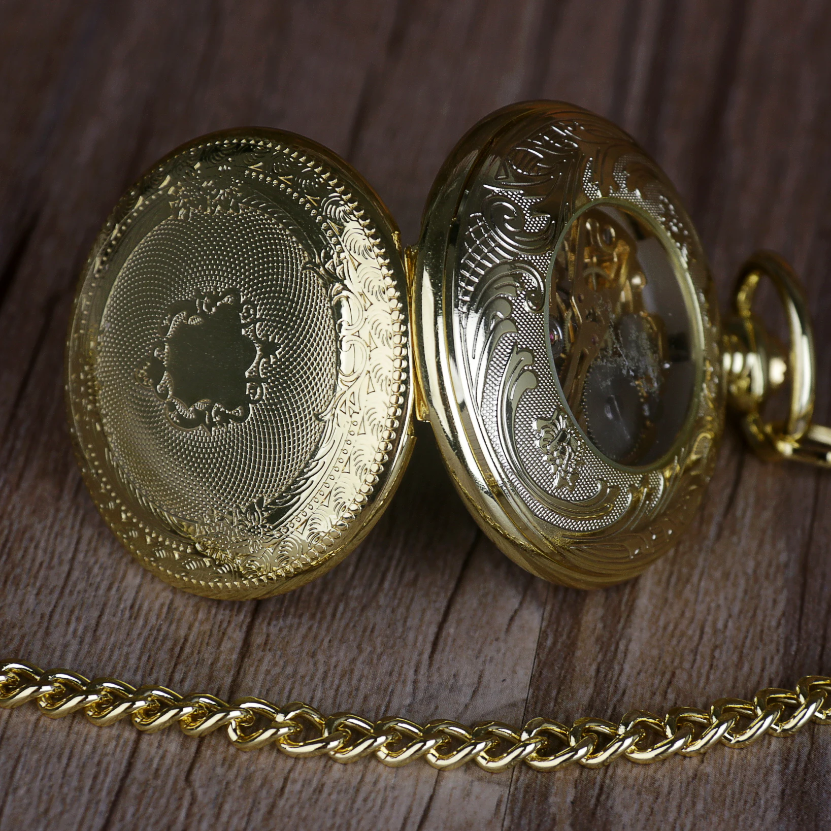 Hot Fashion Vintage Mechanical Pocket Watch Roman Numerals Display Men Ladies Strap Chain Pendant Popular Gift