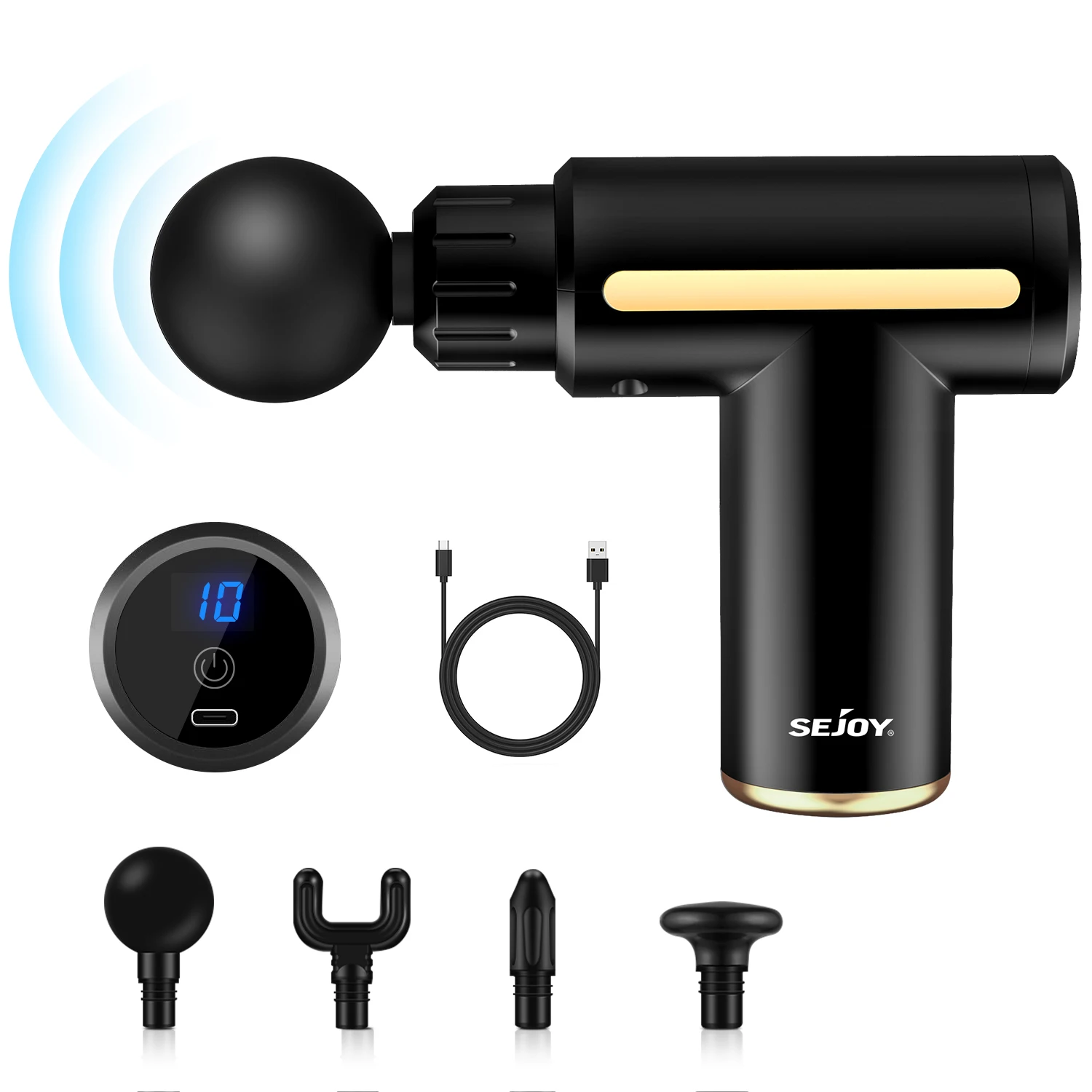

Pocket-Sized Portable Massage Gun Deep Tissue Muscle Electric MassagerPain Relief For Body Neck Back Relaxation Fitness Slimming