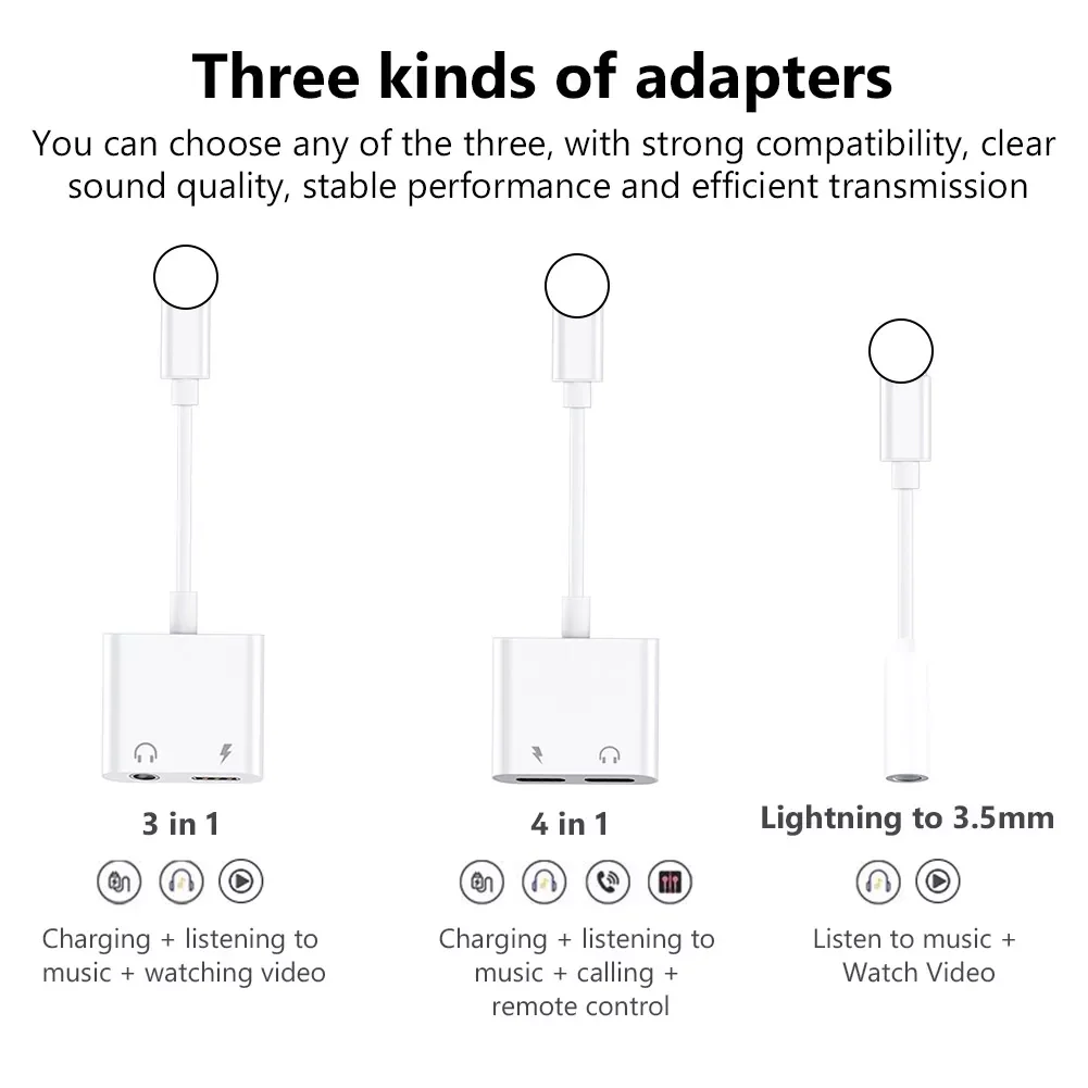 Переходник с Lighting на 3 5 мм AUX для IPhone 7 8 Plus X XR XS 11 Pro Max |