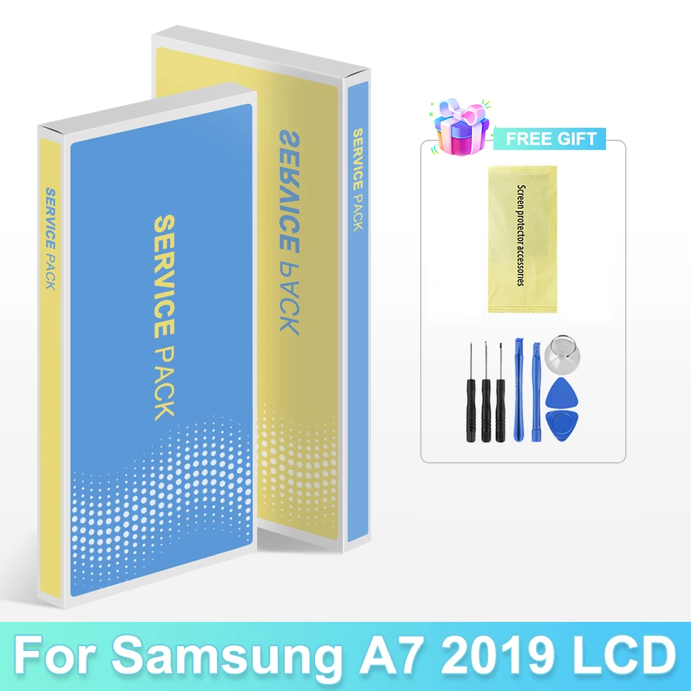 Дисплей для Samsung A7 2019 A700 ЖК-дисплей с рамкой замена сенсорного экрана в сборе A700F