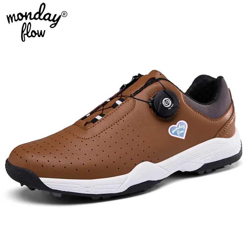Monday Flow Водонепроницаемые туфли для гольфа Мужские качественные кроссовки