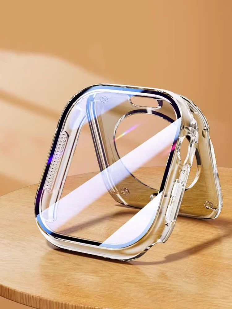 Фото Защитная пленка для корпуса Apple Watch 46 мм, 42 мм, 45 мм, 44 мм, 49 мм, 41 мм, 40 мм, закаленное стекло для iWatch Series 11, 10, 7, 8, 9, SE, 6, 5, Ultra, 3 №1