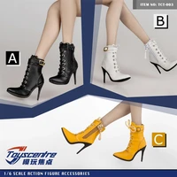 hot sale 16th female fashion pointed high heels hollow shoes tct 003 model for 12inch ob od doll figures accessories