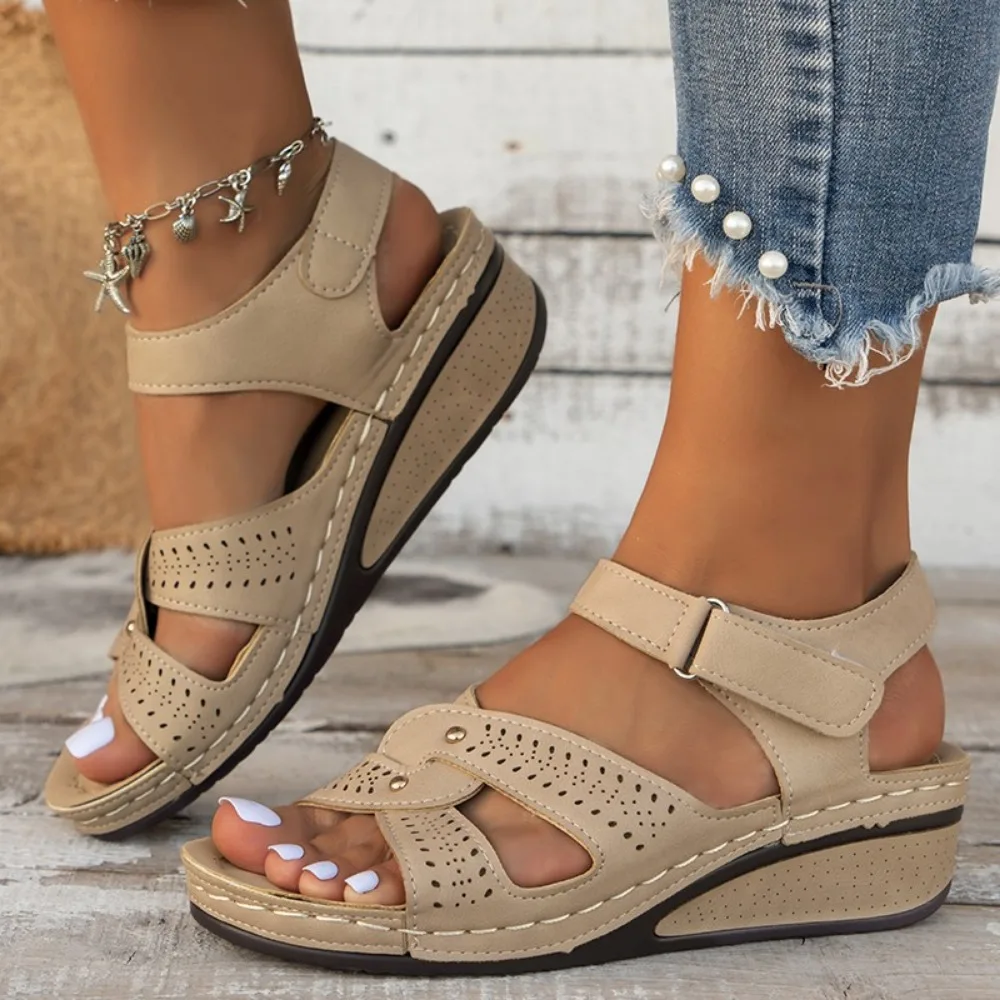 

Summer Sandals Shoes Women Soft Women's Sandals Slip on Open Toe Walking Shoes Slipper Party Footwear Female Zapatillas Muje