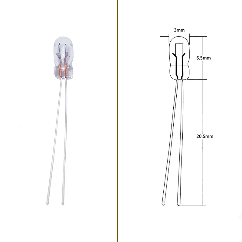 

10 шт., автомобильные лампы для приборной панели | Автомобильная лампа для приборной панели T3, лампочки для приборной панели | 12 Вольт, лампы для приборной панели