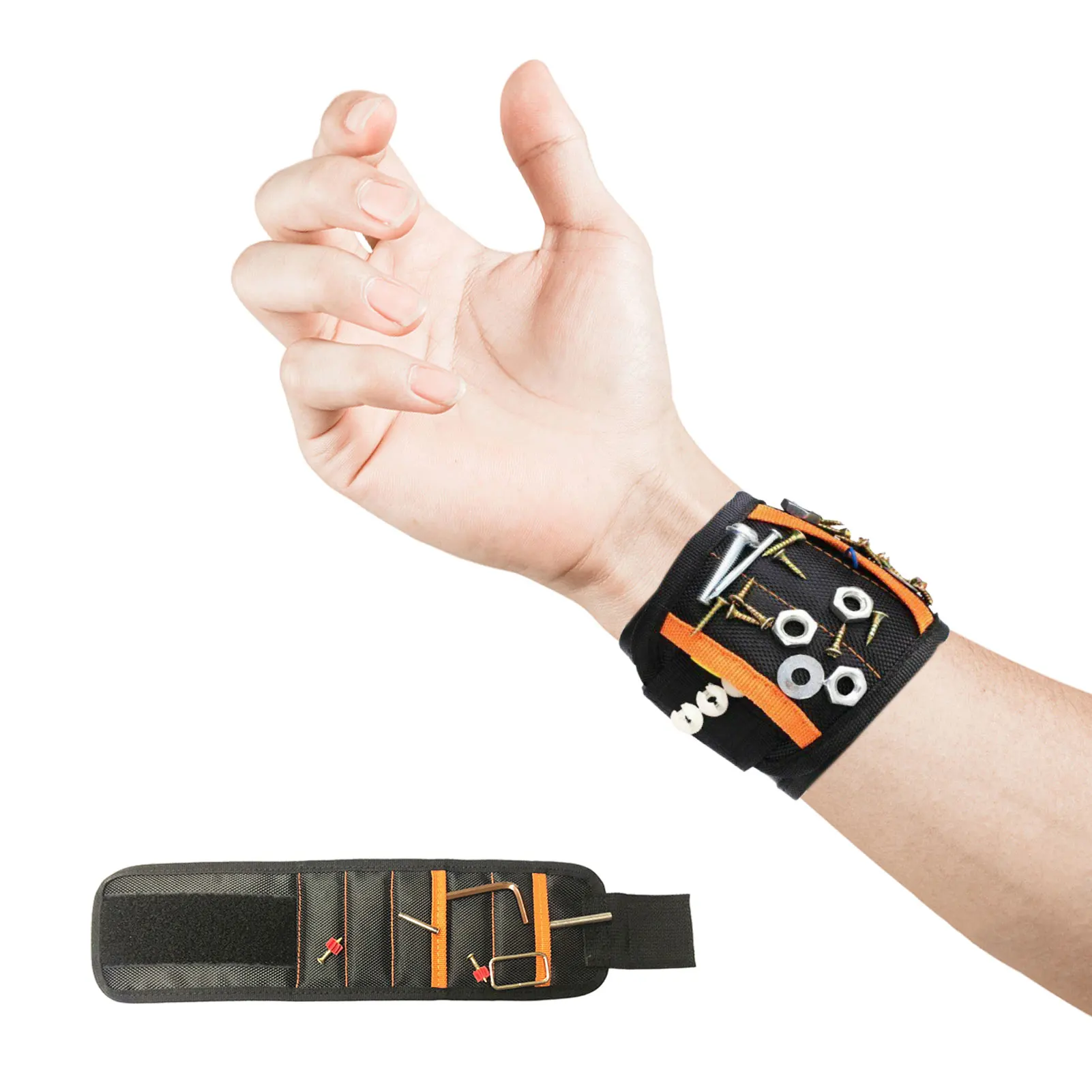 

Мощный магнитный браслет, портативный инструмент, браслет на запястье, ремень, винты, гвозди, сверла, браслет для ремонта