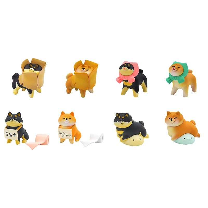 

Stasto Original Gashapon Capsule Toy Kawaii Miniature Dog Food Shiba Inu Figure Cute Gacha Figurine Anime Decor