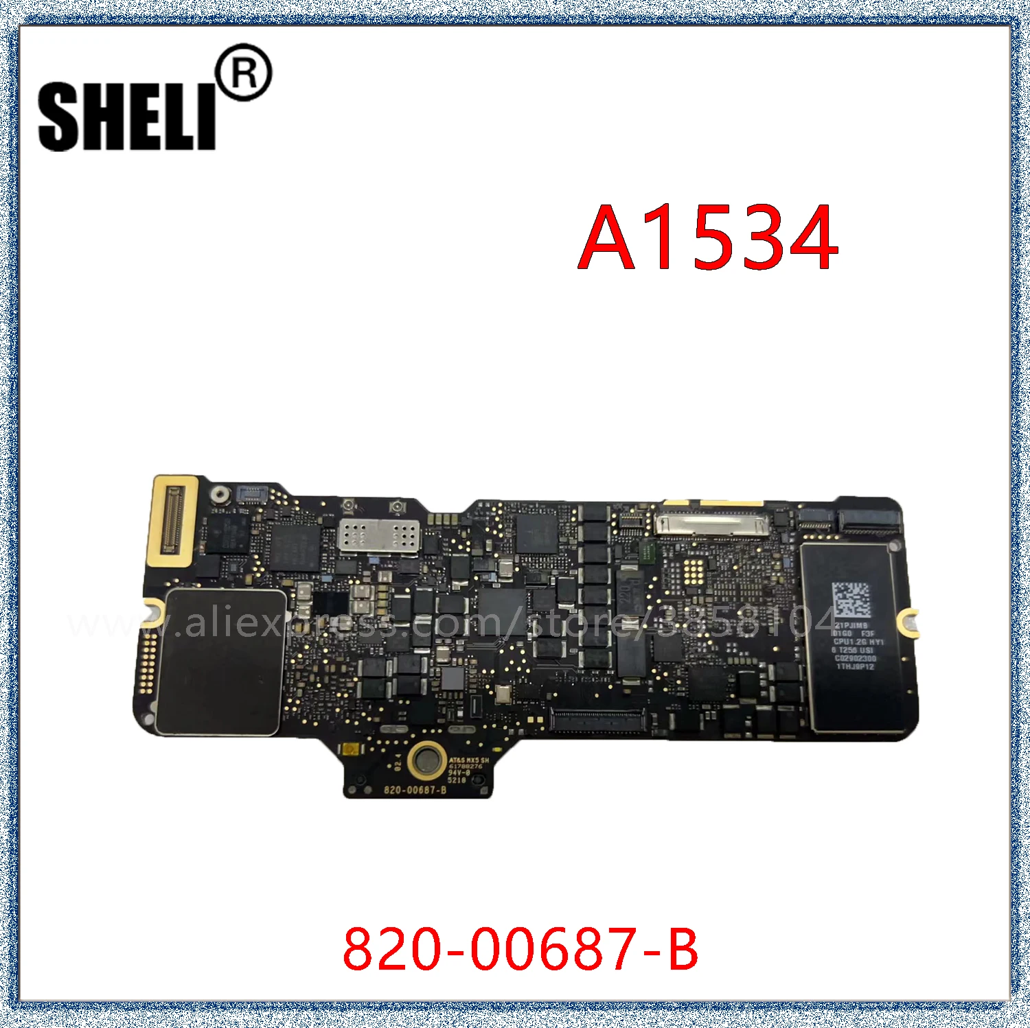 

For A1534 2017 Logic Board MacBook Retina 12"2017 Motherboard 1.2Ghz 16GB 256GB EMC 3099 820-00687-B