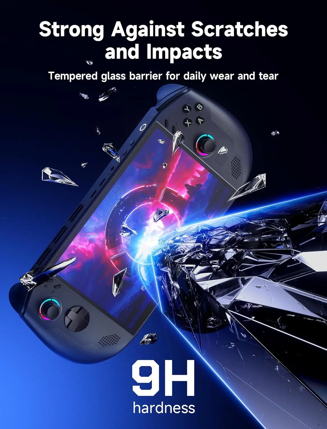 Фото Комплект из 2 антибликовых защитных пленок для Legion Go S 8 дюймов. Простота установки с направляющей рамкой, полное покрытие 8 дюймов, матовое стекло. №3