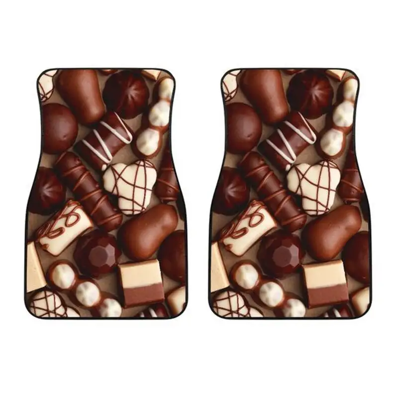 

Chocolate Lovers, Front Car Floor Mats, Custom Made, Housewarming Gift, Auto Accessory, Car Accessories, Custom Car Mat, Car Dec