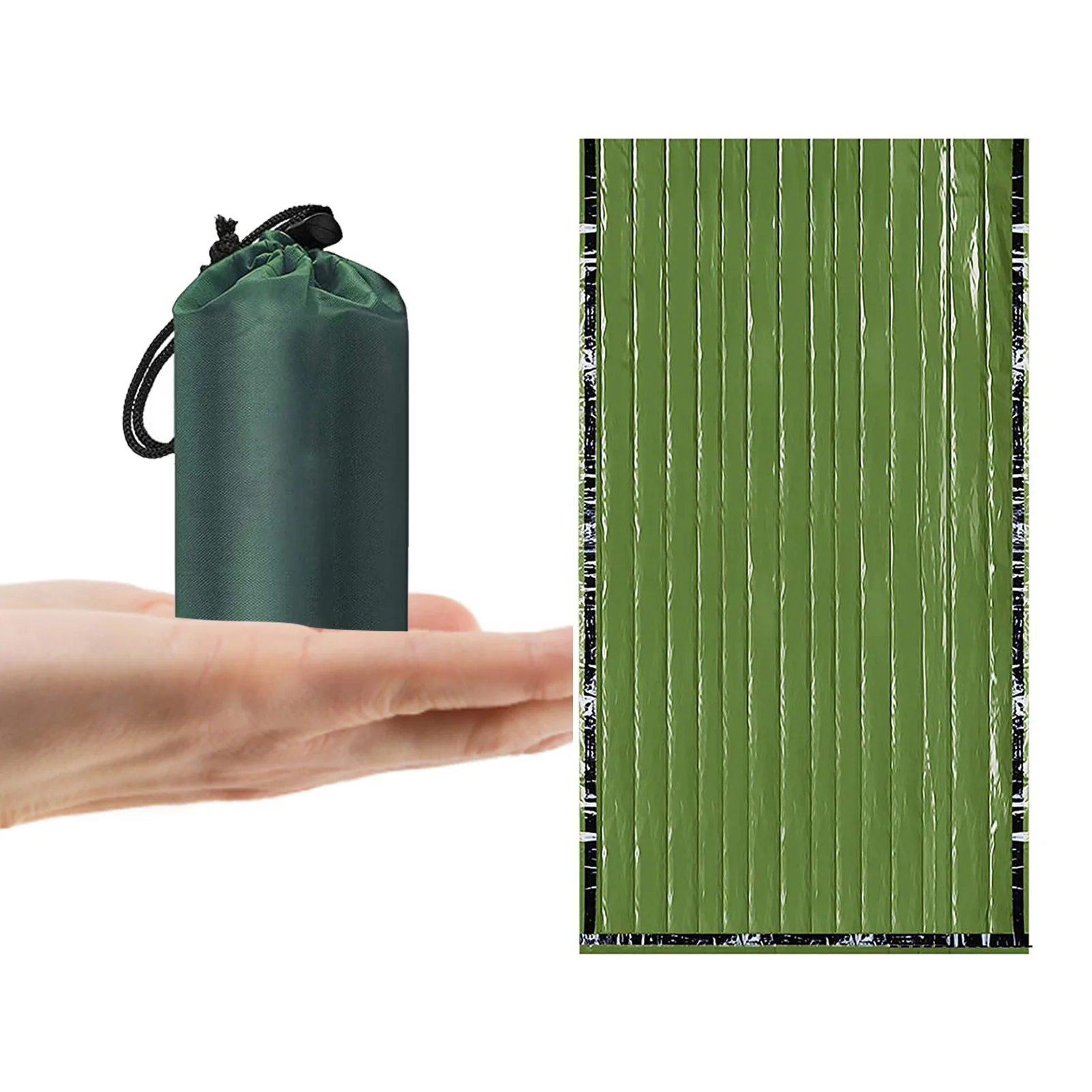 

Спальный мешок для выживания, ультралегкий водонепроницаемый мешок, снаряжение для выживания, одеяло для сохранения тепла, свисток