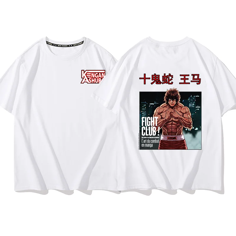 Аниме Kengan Ashura Asura Ohma Футболка Пара студентов уличные спортивные повседневные