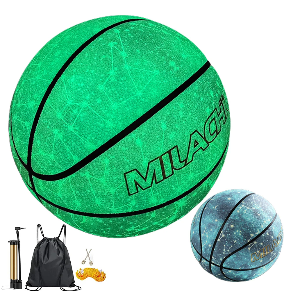 

Размер 7 (29,5 дюйма) баскетбольный флуоресцентный Флюоресцентный флуоресцентный чехол с защитой от протечек для помещений и для ночного испо...