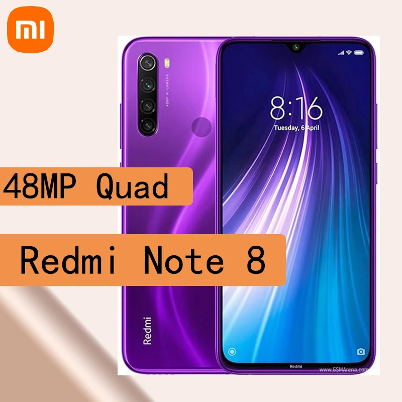 celular Xiaomi Redmi Note 8 smartphone Snapdragon 665 48MP 4000mAh 18W Fast Charge