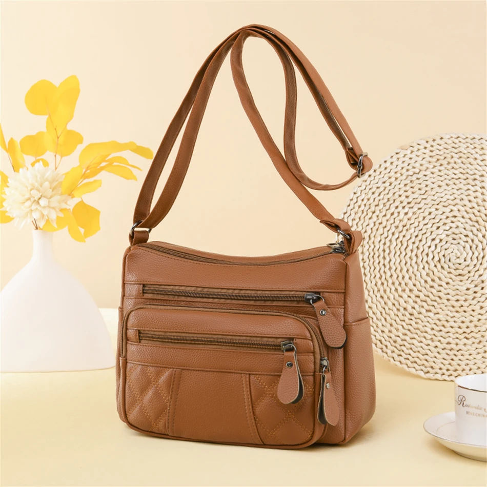 

Высококачественные сумки через плечо из мягкой кожи для женщин 2023 новые модные кошельки и сумочки роскошные дизайнерские дамские сумочки