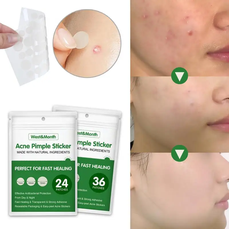 

1 Set=24/36/144 Patches ! Acne Pimple Patch Invisible Waterproof Absorb Pus Acne Pimple Remover Tool Acne Cleaner Skin Care Tool