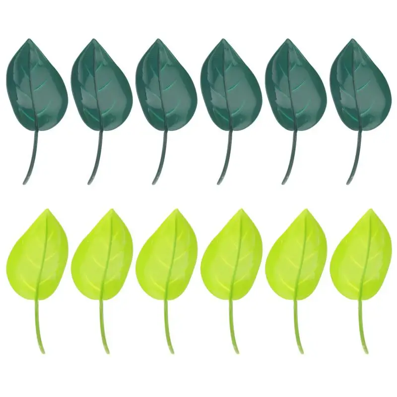 

12 Pcs Funnel Watering Device Potted Plants Waterer Spikes Leaf Shape Automatic Irrigation System Pp Watering Drip Device