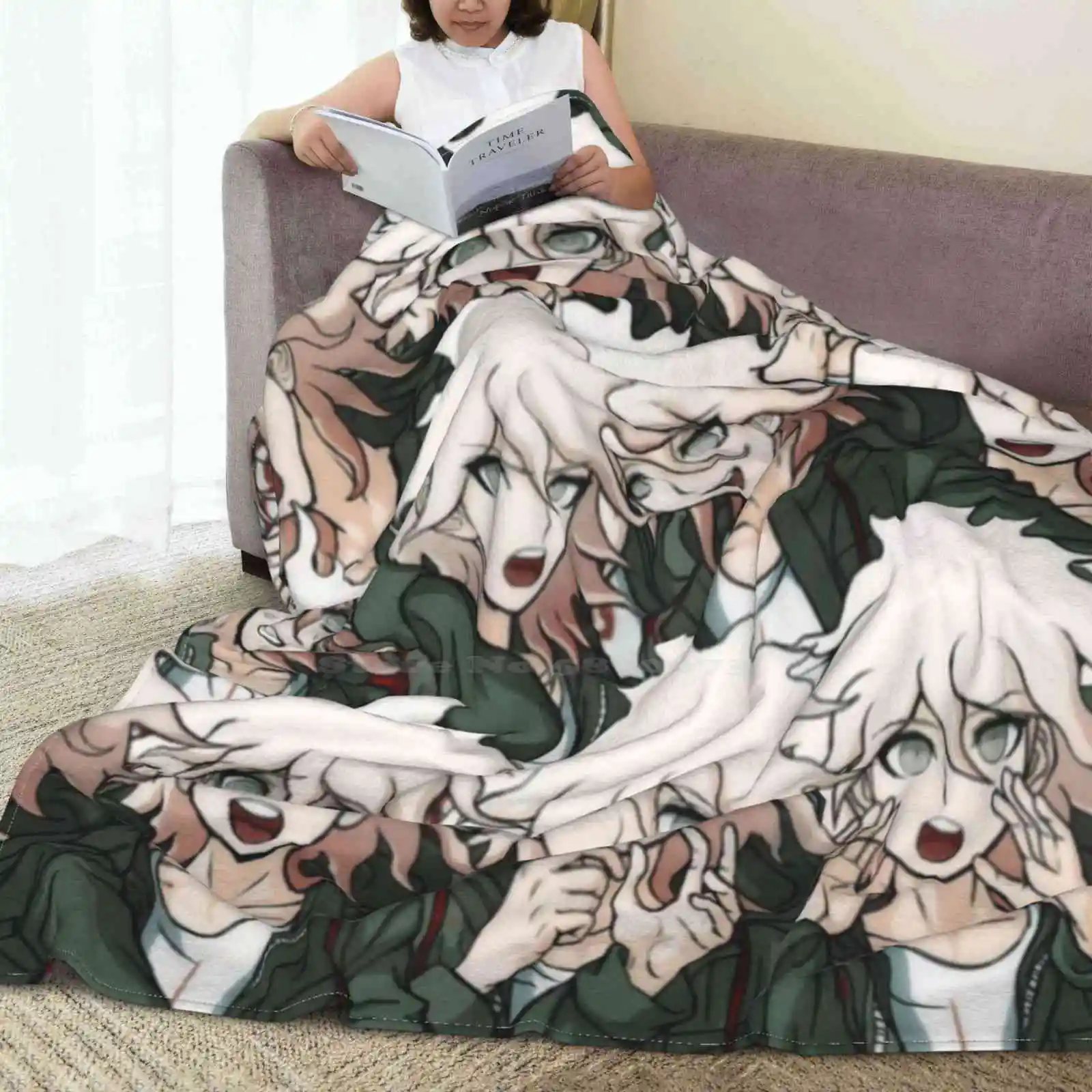 Супер теплые мягкие одеяла Nagito Komaeda накидка на диван/кровать/Путешествие