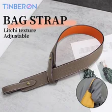 TINBERON Elephant Grey Bag Strap Luxury Design Handbag Shoulder Strap Women's Fashion Bag Straps Genuine Leather Bag Accessories