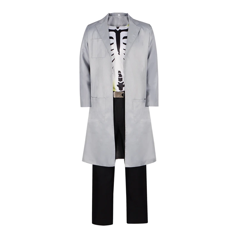 Аниме Монстры коммандос Доктор Фосфорус Косплей Костюм Белый Пальто Верх Маска