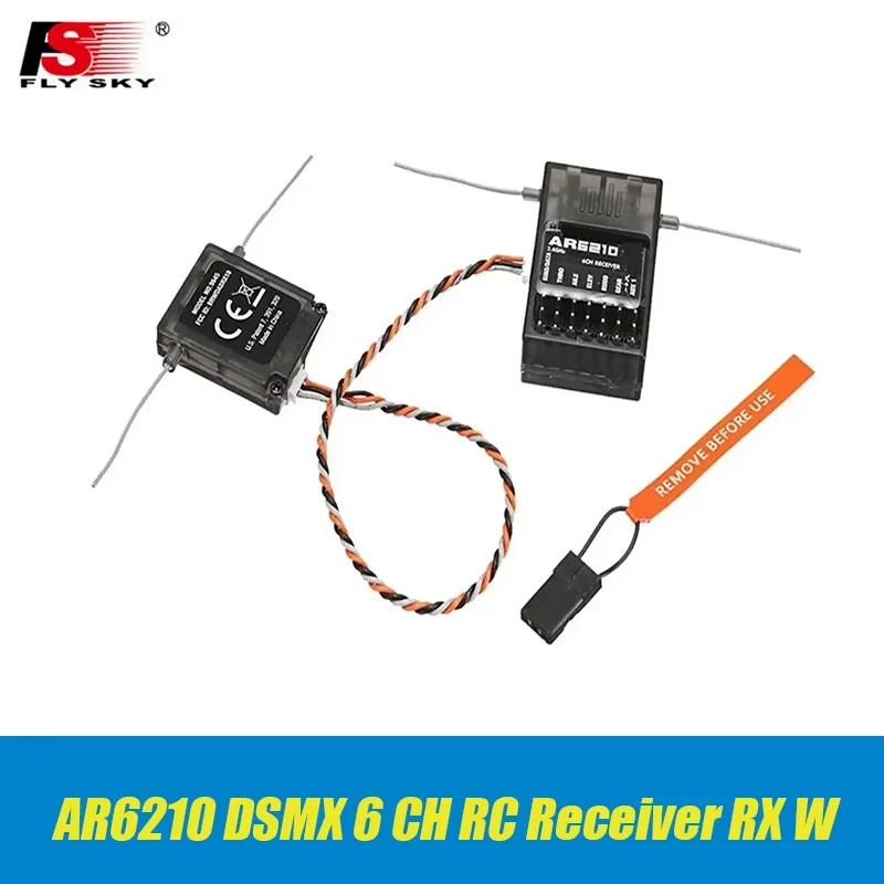 AR6210 DSMX 6-канальный радиоуправляемый приемник RX с поддержкой спутников для DSM2 SPEKTRUM