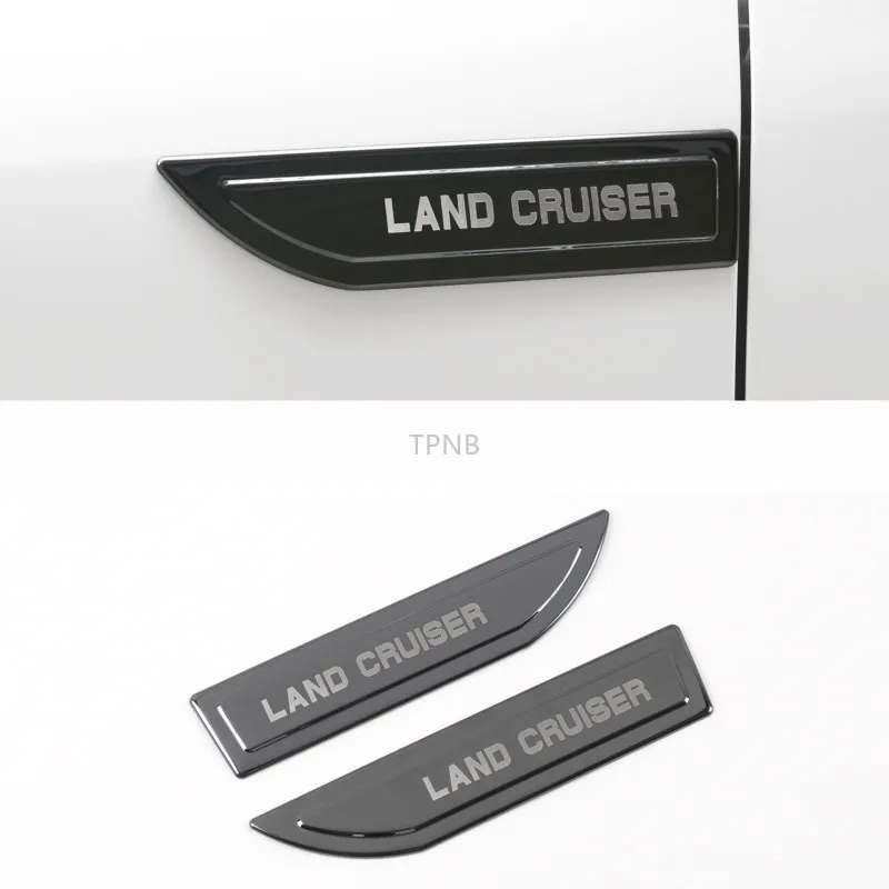 Для Toyota Land Cruiser 100 200 1997-2020 наклейки с откидной крышкой из нержавеющей стали с обеих сторон передние аксессуары