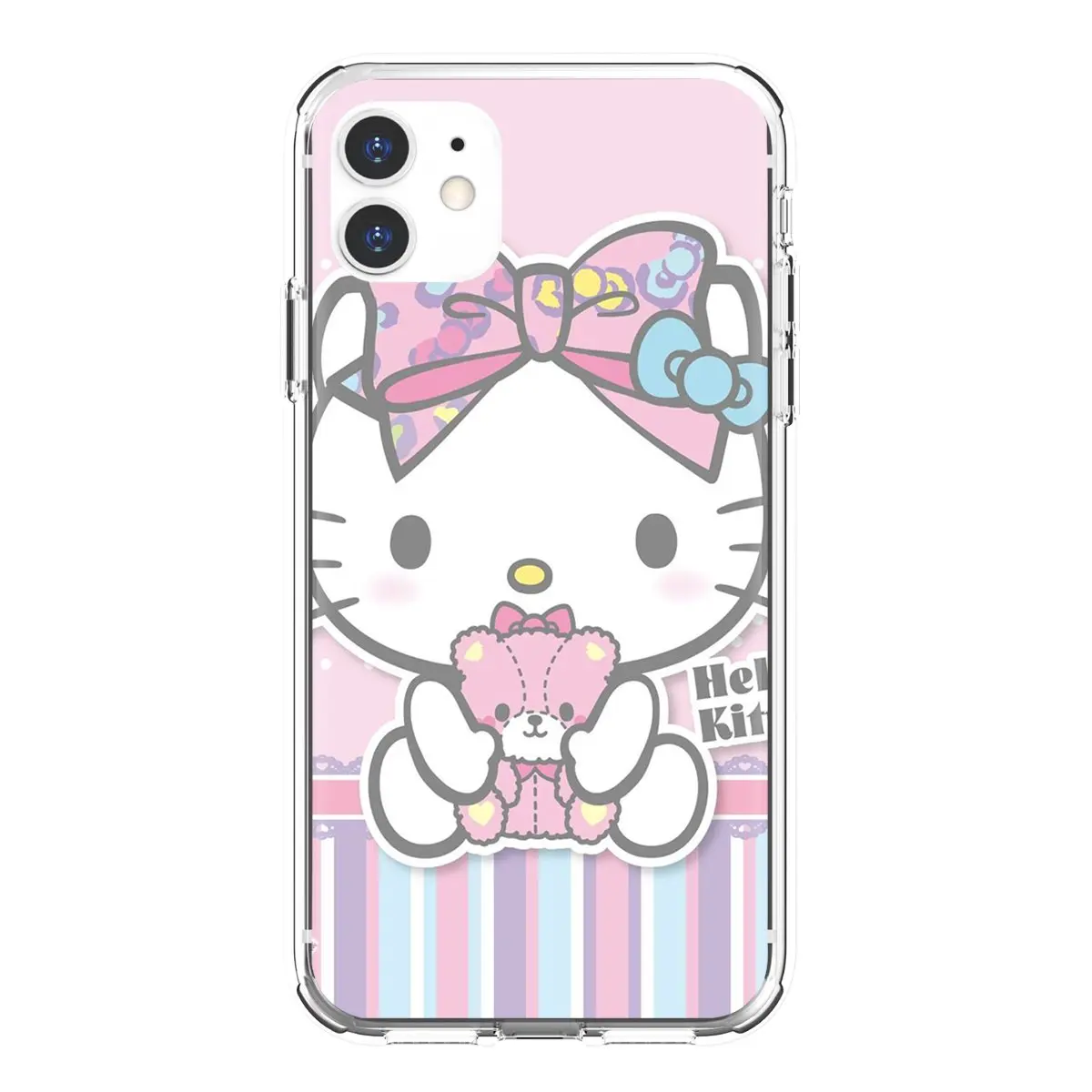 Прозрачный чехол из ТПУ для Samsung Galaxy Note 3 4 5 8 9 S3 S4 S5 Mini S6 S7 Edge S8 S9 S10 Plus Naughty-Hello-Kitty |