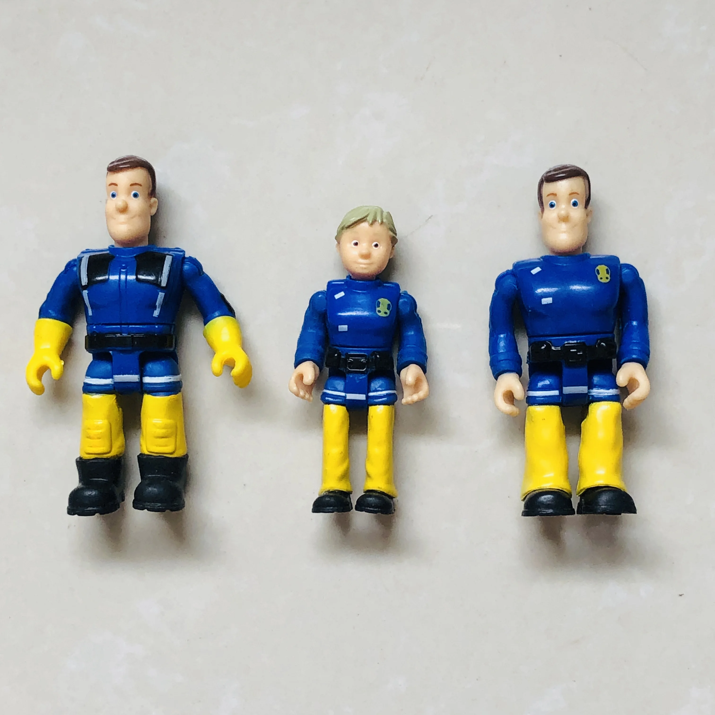

3pcs/set Original 6cm joint movable Fireman sam Action PVC Toys for kids